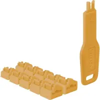 Lindy 47897, Portblokkering + nøkkel, RJ-45, Oransje, Akrylonitril-butadien-styren (ABS), 10 stykker, Polybag