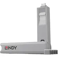 Lindy 40427, Portblokkering + nøkkel, USB Type-C, Hvit, 5 stykker, 10 g