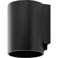 Deko-light Utendørs vegglampe CAN, svart, 1 lyskilde, Ø 8 cm IP65 metall GU10