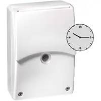 ESYLUX Skumringsrelæ CDS-A/T, IP54 med indbygget tænd- og slukur 2-300 lux, 10A 230V AC, 50Hz 114x80x51 mm, hvid RAL9010