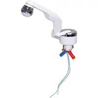 BARWIG 20000-230 enkelt blandebatteri med slange tilkobling 120 mm hvit/krom