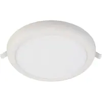Deko-light Innfelt LED-taklampe Zaurak, hvit, rund, Ø 22 cm