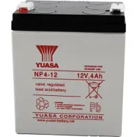 Yuasa NP4-12, 12 V, Hvit, Forseglet blysyre (VRLA), 4000 mAh, 1,67 kg
