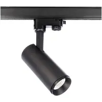 Deko-light LED-skinnespot Lucea, 3-faset, 10 W, svart