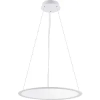 Deko-light LED-hengelampe PANEL, hvit, Ø 63 cm, metall, CCT, dimbar, 50 W
