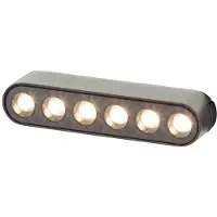 Brilliant Click&Shine blank spot LED-skinne spot 6 W LED-modul sort