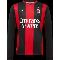 Puma AC Milan 26/27 Long Sleeve Home Jersey Men, Clothing, Black/Red, XS