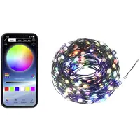 Sygonix SY-5167250 USB-lyskjede, 200 LED (RGB), 19,9 m, styres via app, timer