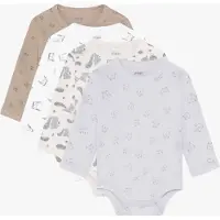 Pippi Bodyer I/e - 4-pack - Regnværsdag - - 50 - Langermet Body