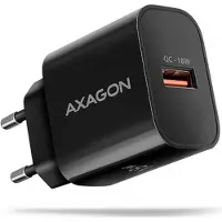 Axagon ACU-QC18 lader, 18W vegglader, 1x USB-A port, QC3.0/AFC/Apple, svart