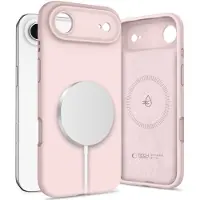 Tech-Protect MagSafe-etui i silikon for iPhone 17 Air - rosa