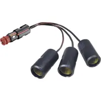 Pro Car ProCar bil elektrisk spenningskontakt, tillatt belastning maks. 15 A, fordeler 12 V/24 V