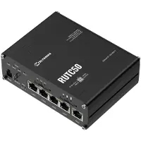 Teltonika RUTC50 - wireless router - WWAN - Wi-Fi 6 - 3G 4G 5G - DIN rail mountable wall-mountable surface-mountable - Wireless router Wi-Fi 6