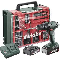 Metabo SB 18 Set, Boremaskin med pistolgrep, Nøkkelløs, 1 cm, 1600 RPM, 2 cm, 1 cm