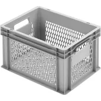 Alutec 75045 plastbokser med gitter (B x H x D) 400 x 235 x 300 mm grå