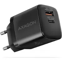 Axagon ACU-PQ20 - Strømadapter - 20 watt - 3 A - PD 2.0, PD 3.0, QC 2.0, QC 3.0, QC 4.0+, Huawei Fast Charge, SCP, PD/PPS, AFC, PE+, PE 2.0+ - 2 utgangskontakter (USB-type A, USB-C) - svart