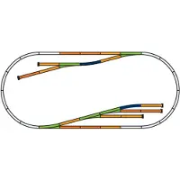 Piko h0 H0 Piko A-spor 55330 utvidelsessett 205 cm 1 sett