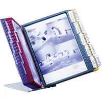 Durable Indekssystem VARIO TABLE 20 - inkl. 20 stk. A4-lommer assorterte farger