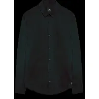 Armani Exchange for man. 8NZC31ZN28Z1200 Sport shirt black (L), Casual, Party, Cotton, Classic, Long sleeve