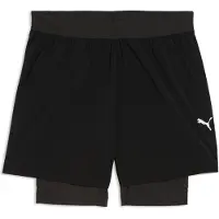 Puma Dreamrun 2-in-1 dryCELL Running 5" Shorts Men, Clothing, Black, XL