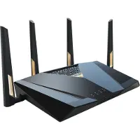 Asus RT-BE88U - Trådløs ruter 9-porters svitsj - 1GbE, 2.5GbE, Wi-Fi 7 - WAN-porter: 3 Dobbeltbånd
