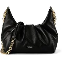 Furla for woman. WE00837-BX2269 Delia leather bag black (OSFA), Casual