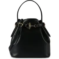 Ralph Lauren for woman. 431982787001 Blaike medium satchel bag in black leather (OSFA), Casual