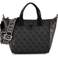 GUESS for woman. TWLB9676019 Tote Follie Small black (OSFA), Casual, Polyurethane