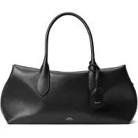 Ralph Lauren for woman. 428977211002 Bellport black leather satchel bag (OSFA), Casual