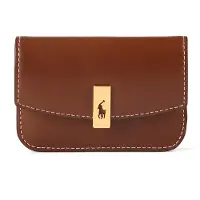 Ralph Lauren for woman. 427P04990001 Brown Over Card leather wallet (OSFA), Casual