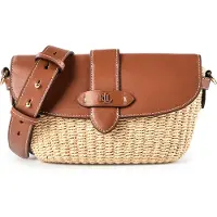 Ralph Lauren for woman. 431P10158001 Lynden brown handbag (OSFA), Beige, Casual, Leather