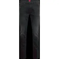 HUGO for man. 50524229 Extra slim fit jeans in deep black stretch denim (33/32), Casual, Organic Cotton, Sustainable
