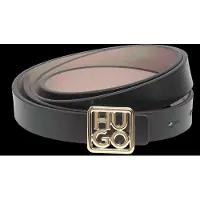 HUGO for woman. 50558814 Petrissa belt black (90cm), Casual, Leather