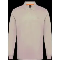 BOSS for man. 50527525 Interlock polo shirt beige (M), Casual, Cotton, Classic, Long sleeve