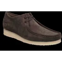 Clarks for man. 26156606 Wallabee brown leather shoes (40), Flat, Suede, Laces, Casual