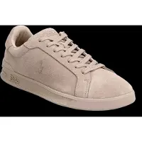 Ralph Lauren for man. 809877601001 Heritage Court II Leather Sneakers beige (44), Flat, Laces, Casual