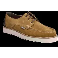 Barbour for man. MFO0823 Brown Aydon Derby Leather Shoes (42), Flat, Laces, Casual