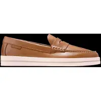 Cole Haan for man. C42733 Pinch Long Weekender brown leather loafers (41), Flat, None, Casual