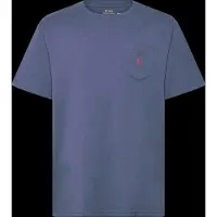 Ralph Lauren for boy. 323970333504 Cotton knit t-shirt with blue pocket ((L) 10/12años= 150/161 cm), Casual, Short sleeve, children's f