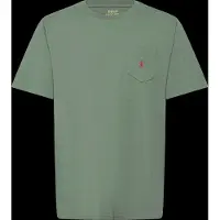 Ralph Lauren for boy. 323970333507 Cotton knit t-shirt with green pocket ((L) 10/12años= 150/161 cm), Casual, Short sleeve, children's
