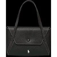 Ralph Lauren for woman. 427P01453006 Mini black leather Polo Play envelope bag (OSFA), Casual
