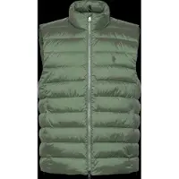 Ralph Lauren for man. 710B20425003 Colden green down packable vest (M), Casual, Polyester