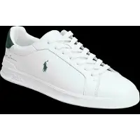 Ralph Lauren Ftw for man. 809P10044001 Heritage Court II white leather trainers (43), Flat, Laces, Casual