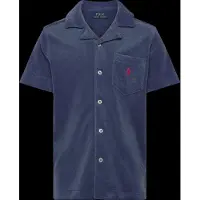 Ralph Lauren for boy. 323A12241001 Short sleeve navy terry shirt ((L) 10/12años= 150/161 cm), Cotton, Classic, children's fashion