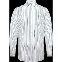 Ralph Lauren for man. 712B15309006 White striped Custom Fit poplin shirt (38), Casual, Cotton, Classic, Long sleeve