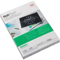 GBC Lam Pouch A4 2X125 mic Matt - 100-pack - matt - A4 (210 x 297 mm) lamineringspunger