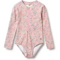 Wheat Badedrakt Margot Pink Heart Flowers (104 / 4 år)