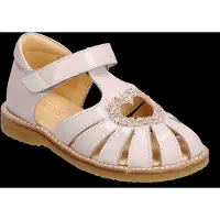 Angulus Sandaler - Hjertesandaler - Pale Rose/Rose Glitter - - 24 - Sandals