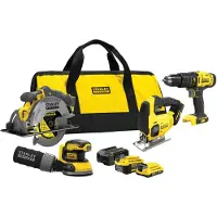 Stanley elektrisk verktøysett 4 deler (SFMCK412MDS-QW)