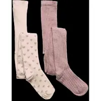 Minymo Strømpebukser - 2-pack - Light Rose - - 80/86 - Strømpebukser